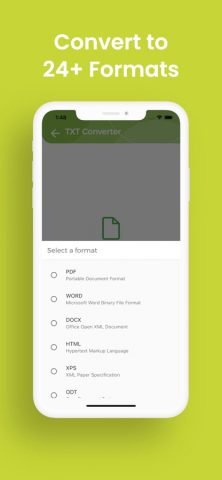 Конвертер TXT для iOS — скриншот 3