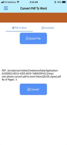 Конвертировать PDF в Word для iOS — скриншот 1