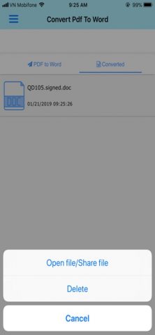 Конвертировать PDF в Word для iOS — скриншот 5
