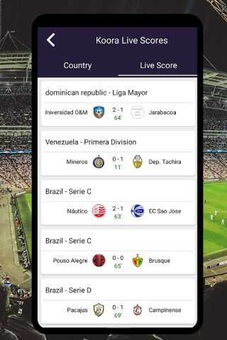 Koora live Scores для Android — скриншот 5