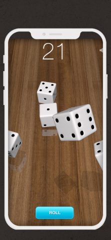 Кости 3D для iOS — скриншот 1