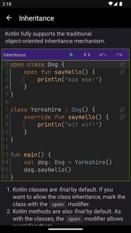 Kotlin Compiler Offline для Android — скриншот 2