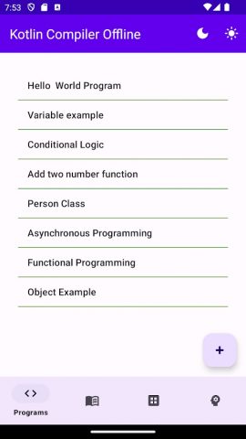 Kotlin Compiler Offline для Android — скриншот 5