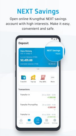 Krungthai NEXT для Android — скриншот 3