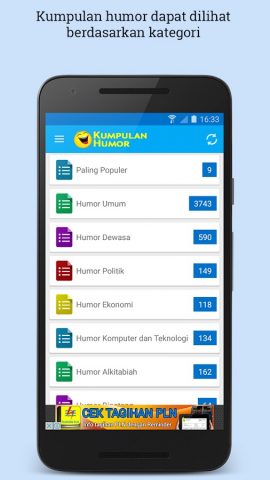 Kumpulan Humor Indonesia для Android — скриншот 1