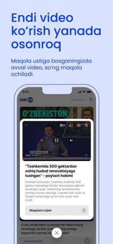 Kun.uz для iOS — скриншот 4