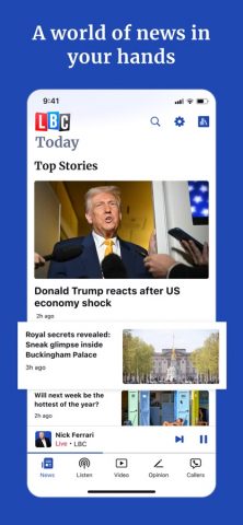 LBC: UK, World & Breaking News для iOS — скриншот 1