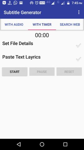 LRC Generator : AUDIO,MP3 — LR для Android — скриншот 1