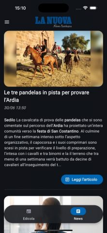 La Nuova Sardegna Digital для iOS — скриншот 2