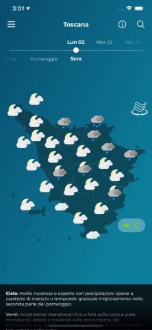 LaMMA Meteo для iOS — скриншот 1