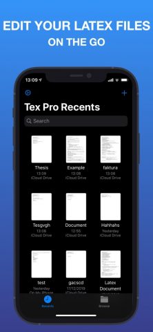 LaTeX Editor Tex Pro для iOS — скриншот 1