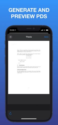 LaTeX Editor Tex Pro для iOS — скриншот 3