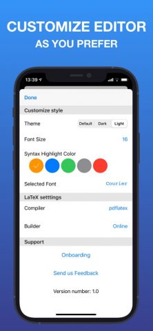 LaTeX Editor Tex Pro для iOS — скриншот 4