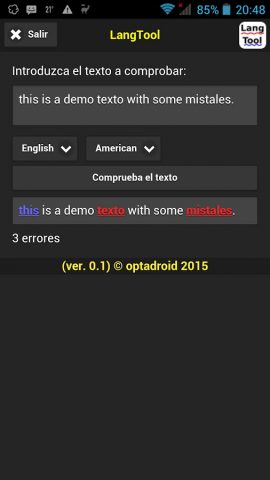 LangTool для Android — скриншот 1