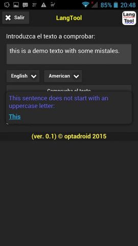 LangTool для Android — скриншот 2