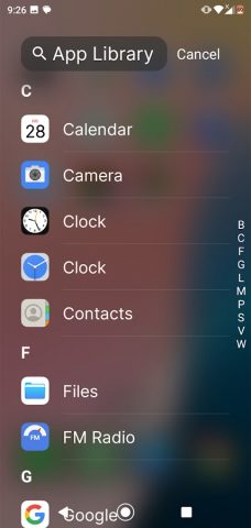 Launcher AOS 17 для Android — скриншот 4