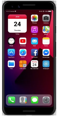 Launcher iOS для Android — скриншот 2