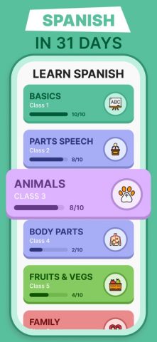 Learn Spanish for Beginners для iOS — скриншот 1