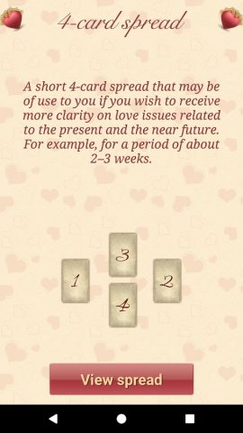 Lenormand Love Tarot для Android — скриншот 3