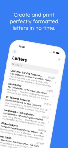 Letter: just write letters для iOS — скриншот 1