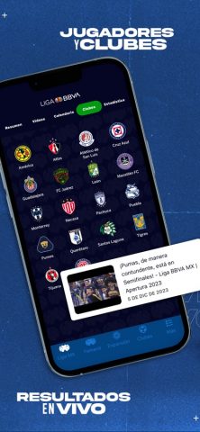 Liga BBVA MX для iOS — скриншот 2