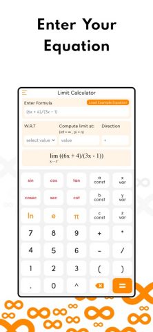 Limit Calculator with Steps для iOS — скриншот 2
