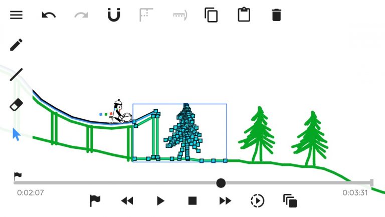 Line Rider для Android — скриншот 2