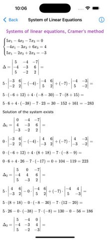 Linear Algebra — Matrix Solver для iOS — скриншот 3