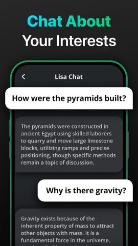 Lisa Chat: AI-бот-помощник для Android — скриншот 4