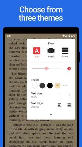 Lithium: EPUB Reader для Android — скриншот 3