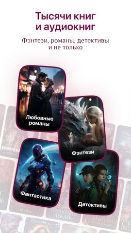 Литнет. Аудиокниги для Android — скриншот 2