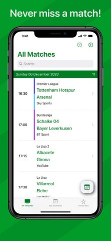 Live Football On TV для iOS — скриншот 1