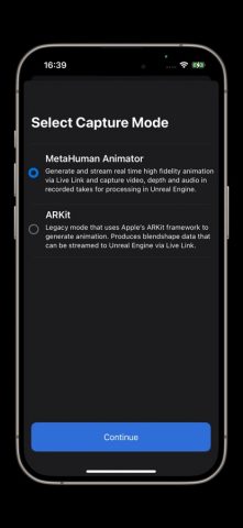 Live Link Face для iOS — скриншот 3