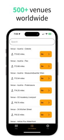 Live Music Map для iOS — скриншот 3
