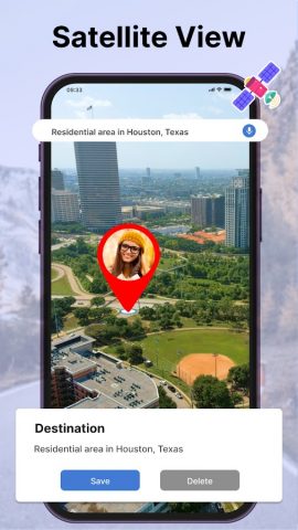 Live Satellite View GPS Map для Android — скриншот 4