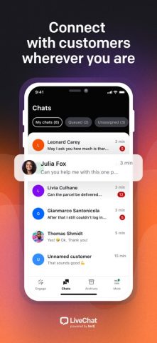 LiveChat — Support & Sell для iOS — скриншот 2