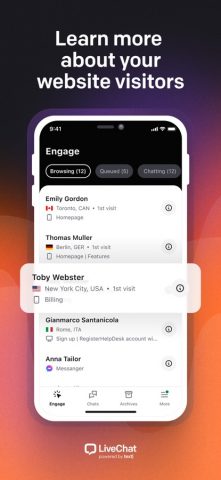 LiveChat — Support & Sell для iOS — скриншот 4