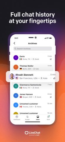 LiveChat — Support & Sell для iOS — скриншот 5