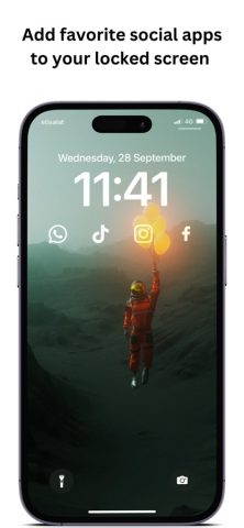 Lock Screen Widget Launcher для iOS — скриншот 2