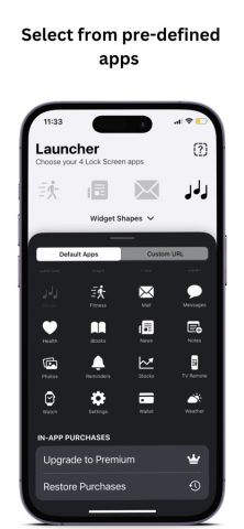 Lock Screen Widget Launcher для iOS — скриншот 3