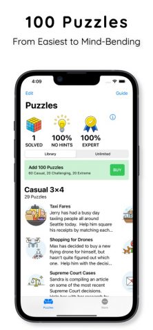 Logic Grid Puzzles для iOS — скриншот 1
