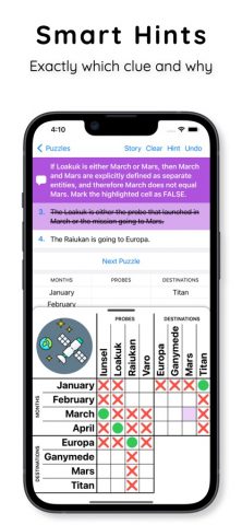 Logic Grid Puzzles для iOS — скриншот 2