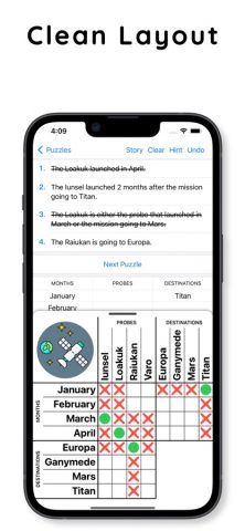 Logic Grid Puzzles для iOS — скриншот 5