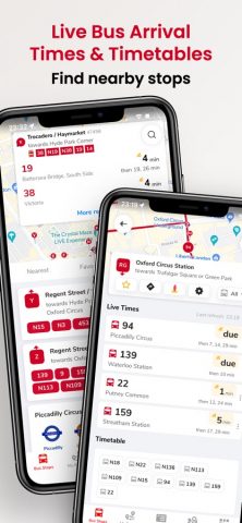 London & UK Live Bus Countdown для iOS — скриншот 1