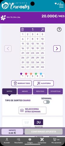 Lotería Cervantes для Android — скриншот 2