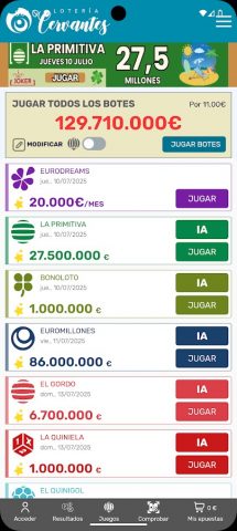 Lotería Cervantes для Android — скриншот 4