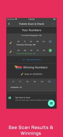 Lottery Scanner & Checker для iOS — скриншот 4