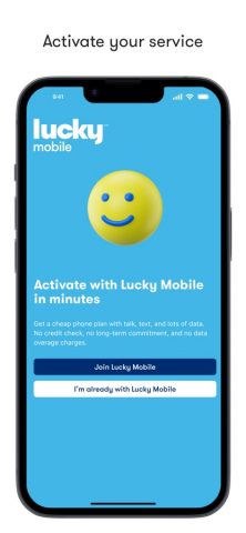 Lucky Mobile My Account для iOS — скриншот 1