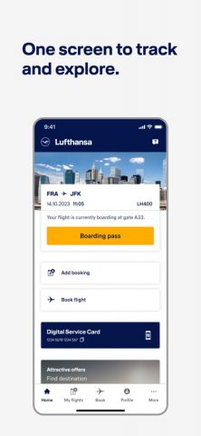 Lufthansa для iOS — скриншот 2