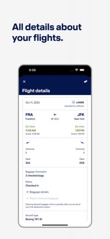 Lufthansa для iOS — скриншот 5